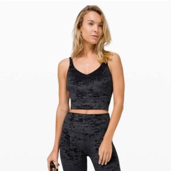 lululemon - lululemon ルルレモン Align Tank CrushedVelvet Lululemon Align Tank *Crushed Velvet - Black - lulu fanatics